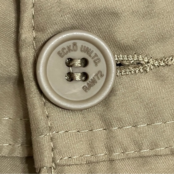Ecko Unltd. Shorts Mens 38 Khaki Ripstop Cargo Baggy Outdoors Casual Y2k Pocket - Picture 10 of 12